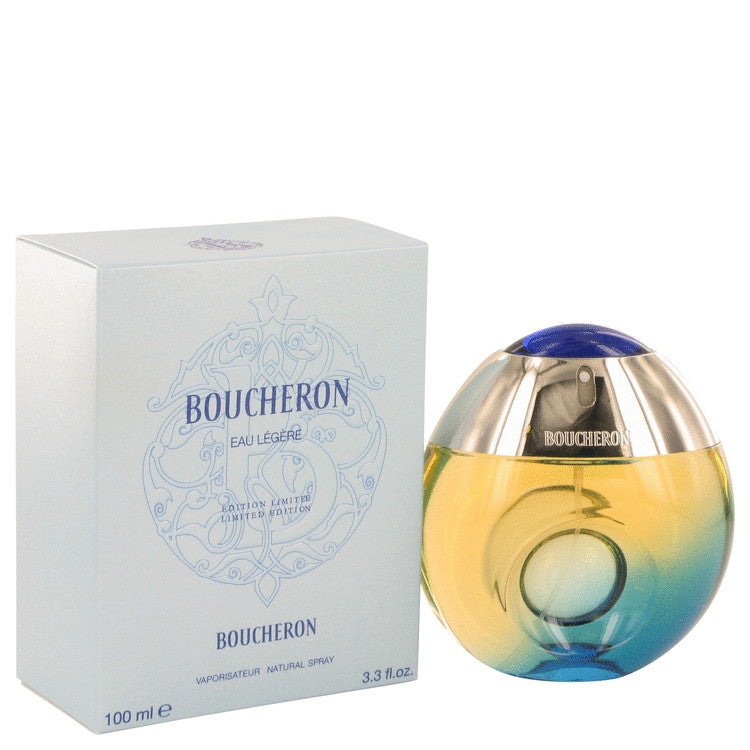 Boucheron Eau Legere Eau De Toilette Spray (Blue Bottle, Bergamote, Genet, Narcisse, Musc) By Boucheron