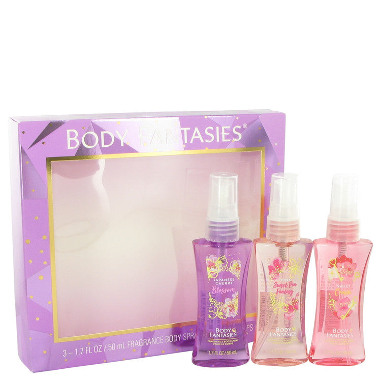 Body Fantasies Signature Japanese Cherry Blossom Gift Set By Parfums De Coeur